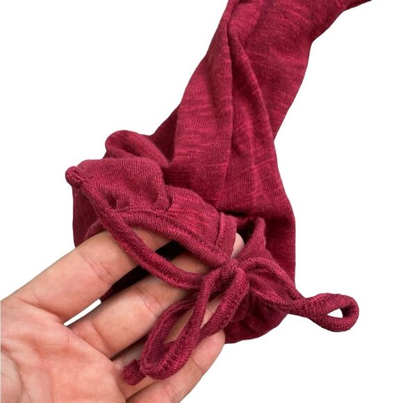 Old Navy Magenta 3/4 Sleeve Maternity Tee - Picture 2 of 7